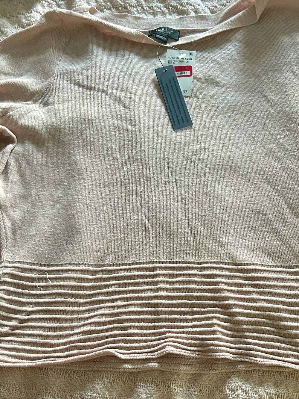 Light Pink Crewneck Sweater NWT Size 2x